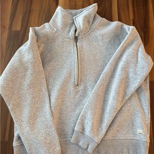 Vuori Light Gray Women's Crew Neck Sweater